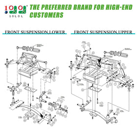 10L0L flanged spindle bronze bushings reduce play for smoother rides