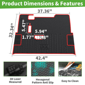 10L0L full-coverage floor mat, dash-to-seat protection.