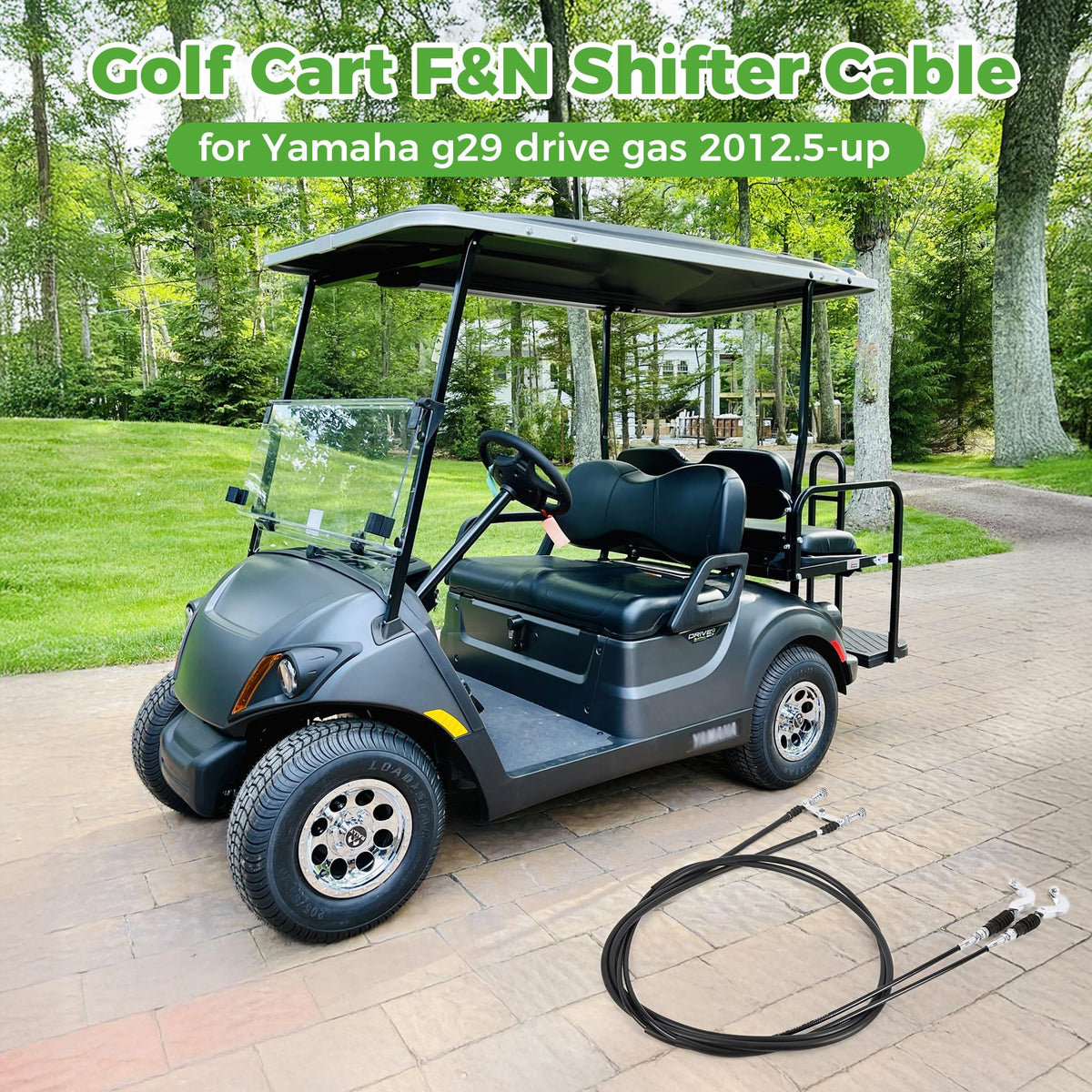 10l0l FNR cable for Yamaha G29 packaging contents shows complete OEM-style replacement kit