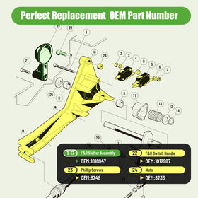 10L0L F&R switch handle included for reliable, easy operation.