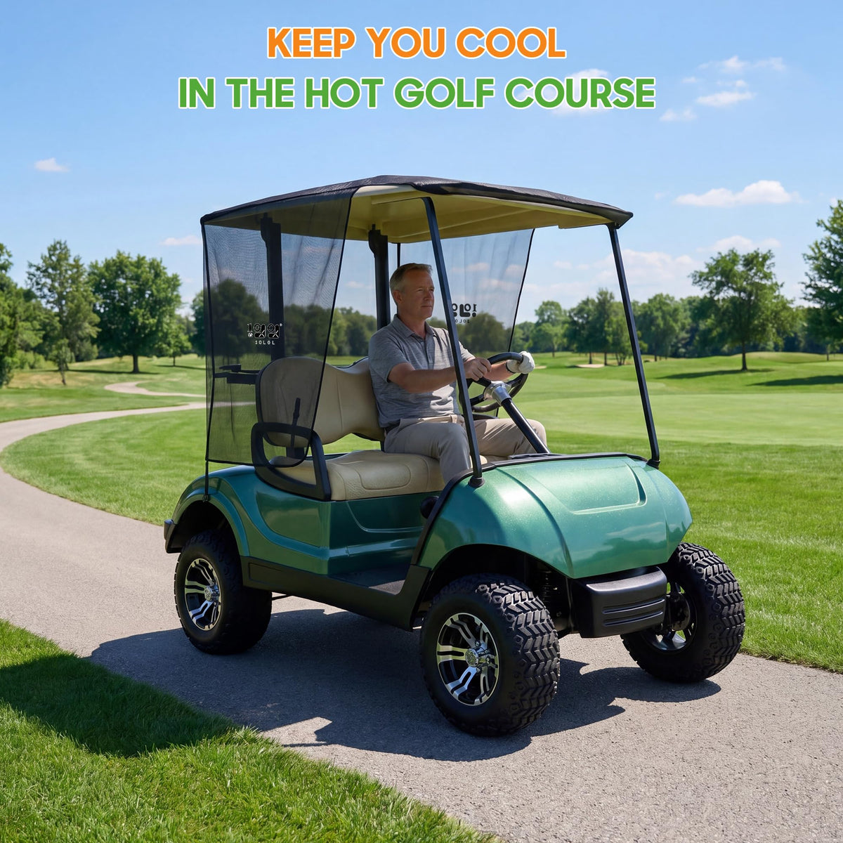 10L0L Foldable mesh shade closeup showcases breathable design.