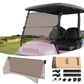 10L0L Foldable Windshield on Club Car Precedent for clear daytime visibility