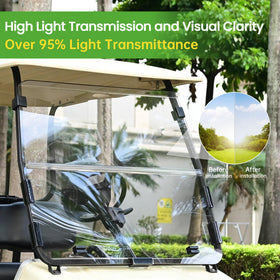 10L0L foldable windshield design enables adjustable airflow and protection.