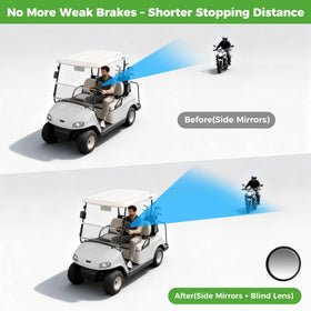10L0L folding side mirror with 180-degree adjustability for tighter spaces