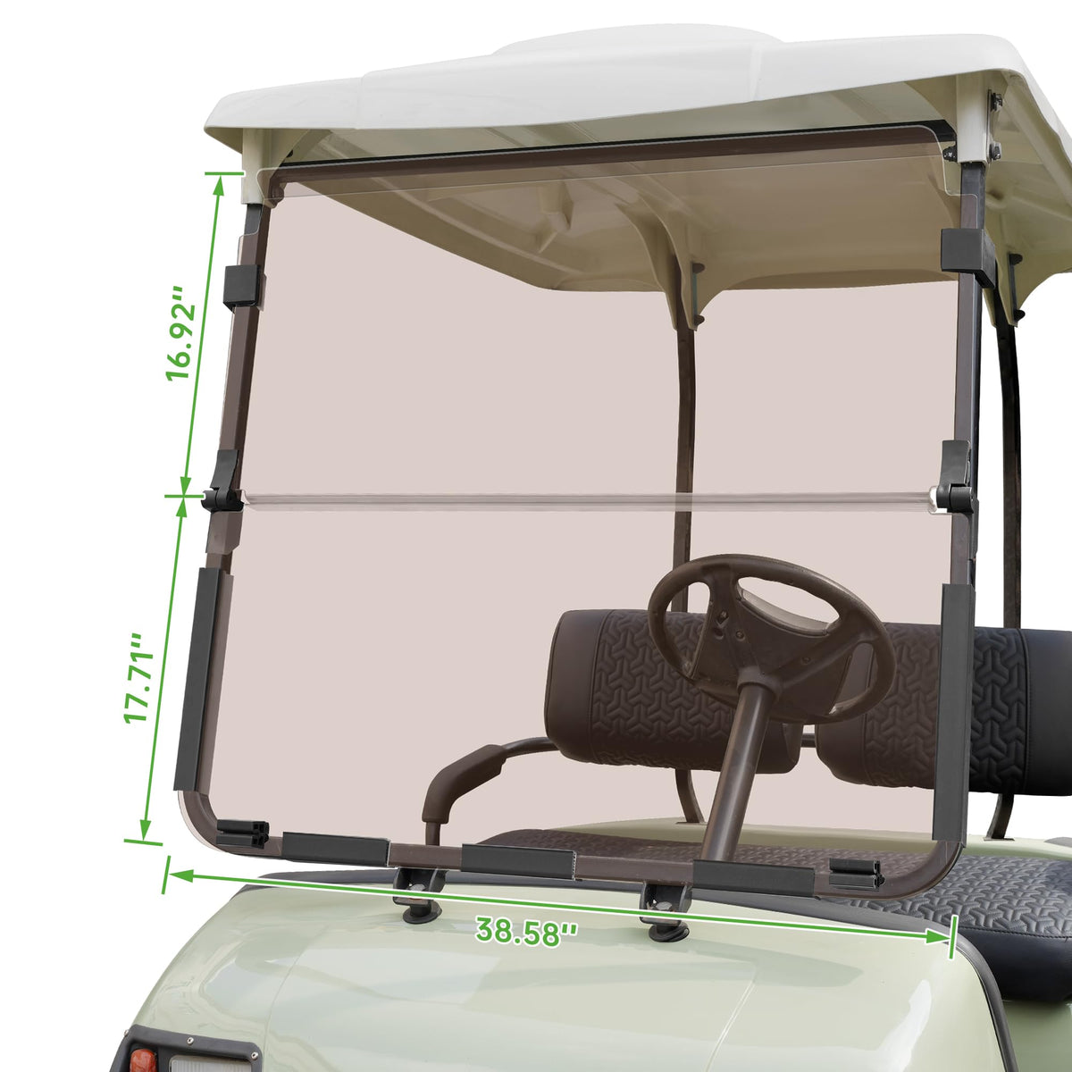 Folding snap design allows quick wind-in ventilation on demand