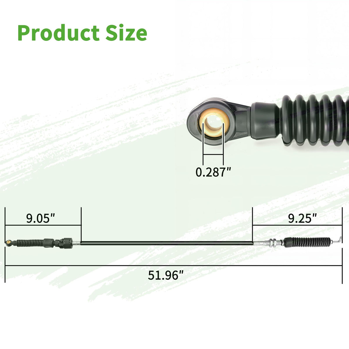 10L0L forward reverse shift cable for Club Car operation.