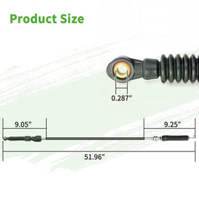 10L0L forward reverse shift cable for Club Car operation.