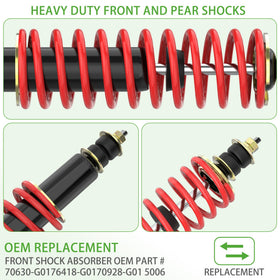 10L0L four-pack set for front and rear suspension on EZGO carts