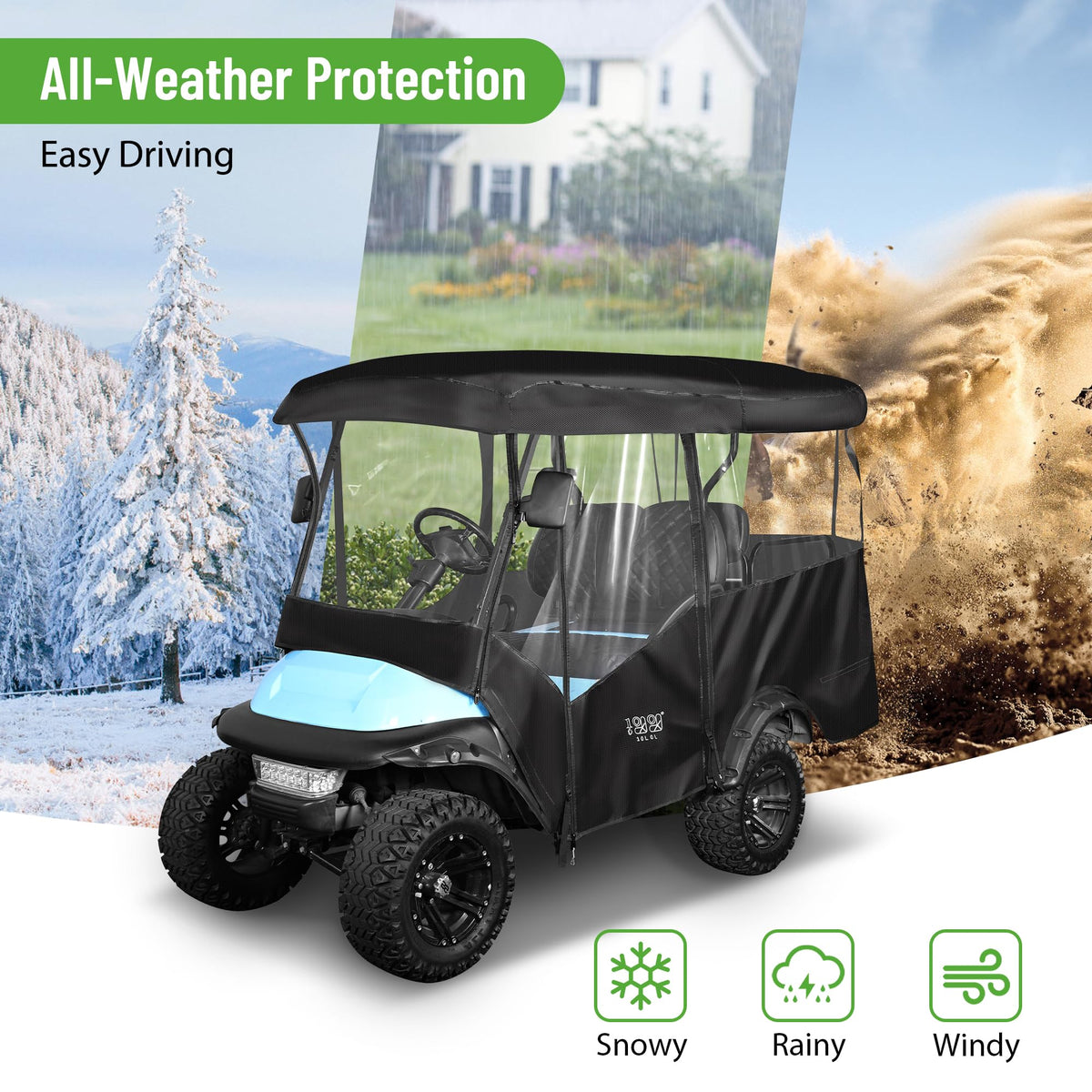 10L0L four-sided clear windows deliver unobstructed visibility from every angle.