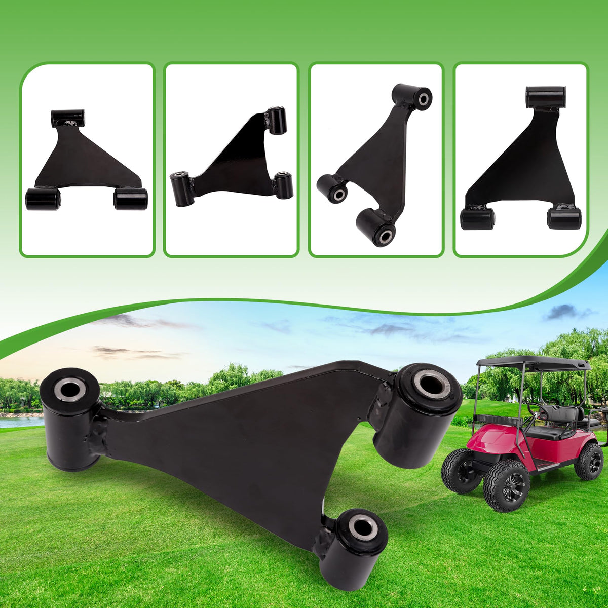 10L0L EZGO RXV front A-arm for improved steering response