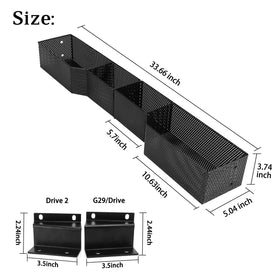 10L0L dimensions highlight 33.4 by 5.1 by 3.9 inches for small-item storage.
