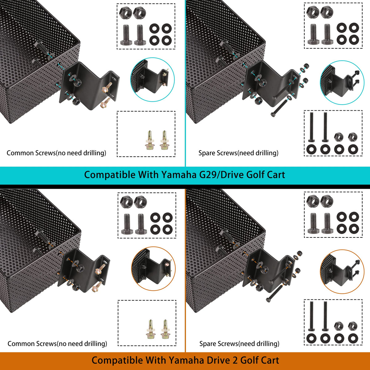 10L0L basket mounting hardware included for quick, secure installation.