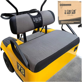 10L0L front bench seat cover on EZGO TXT improves spill protection and durability