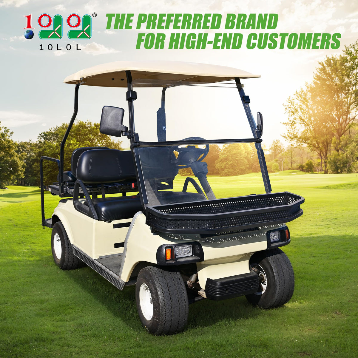 Mounting brackets and hardware included with 10L0L front cargo basket for secure fit