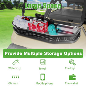 10L0L Club Car DS front cargo basket keeps gear organized