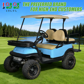 10L0L front cargo basket on EZGO RXV adds organized cart space