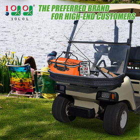 10L0L EZGO RXV front cargo basket expands cart storage for bags