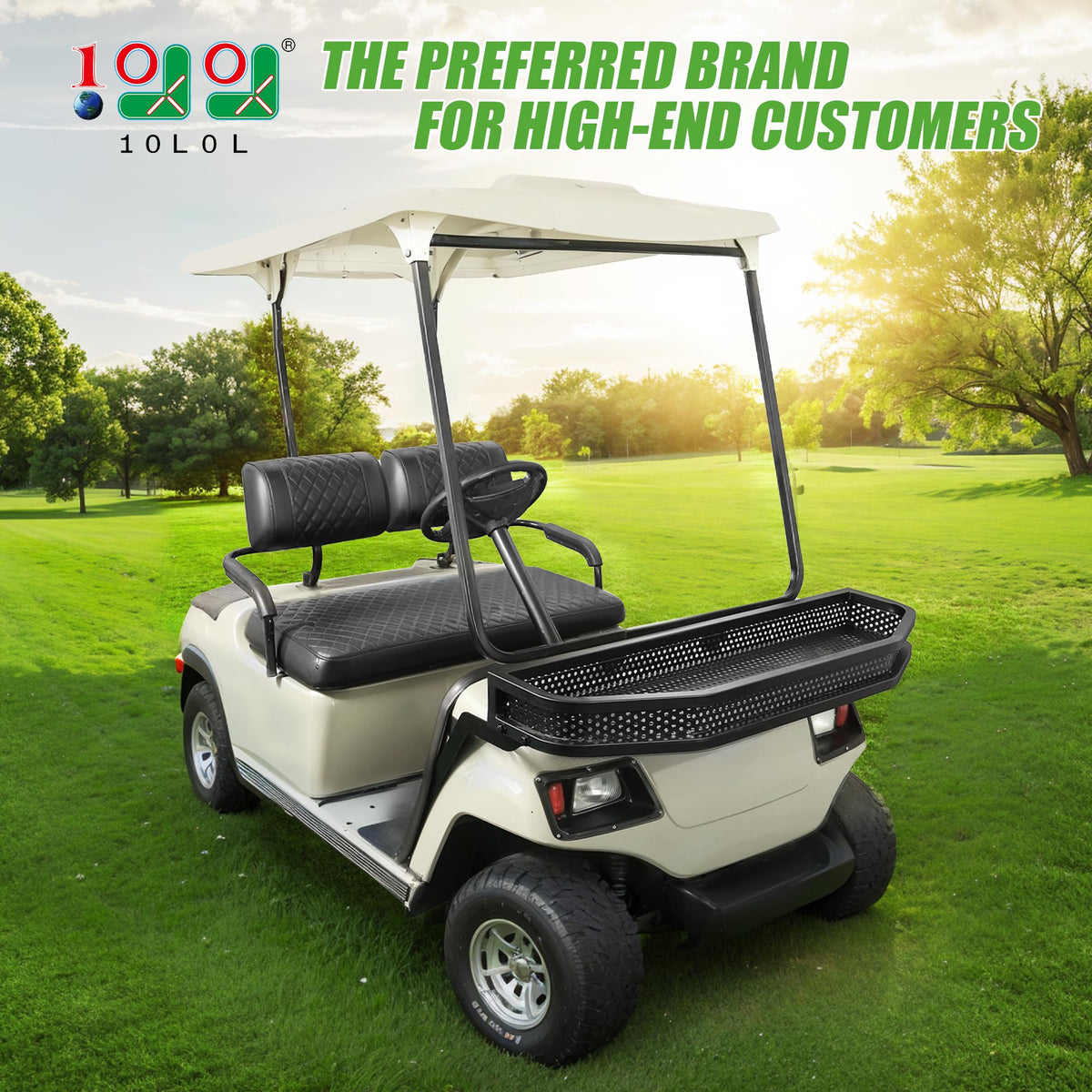 10L0L Front cargo basket with mounting brackets for secure setup