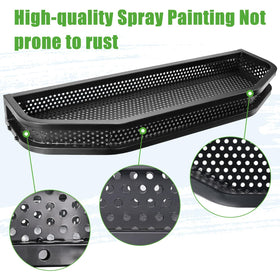 10L0L steel mesh construction adds durability to front cargo basket