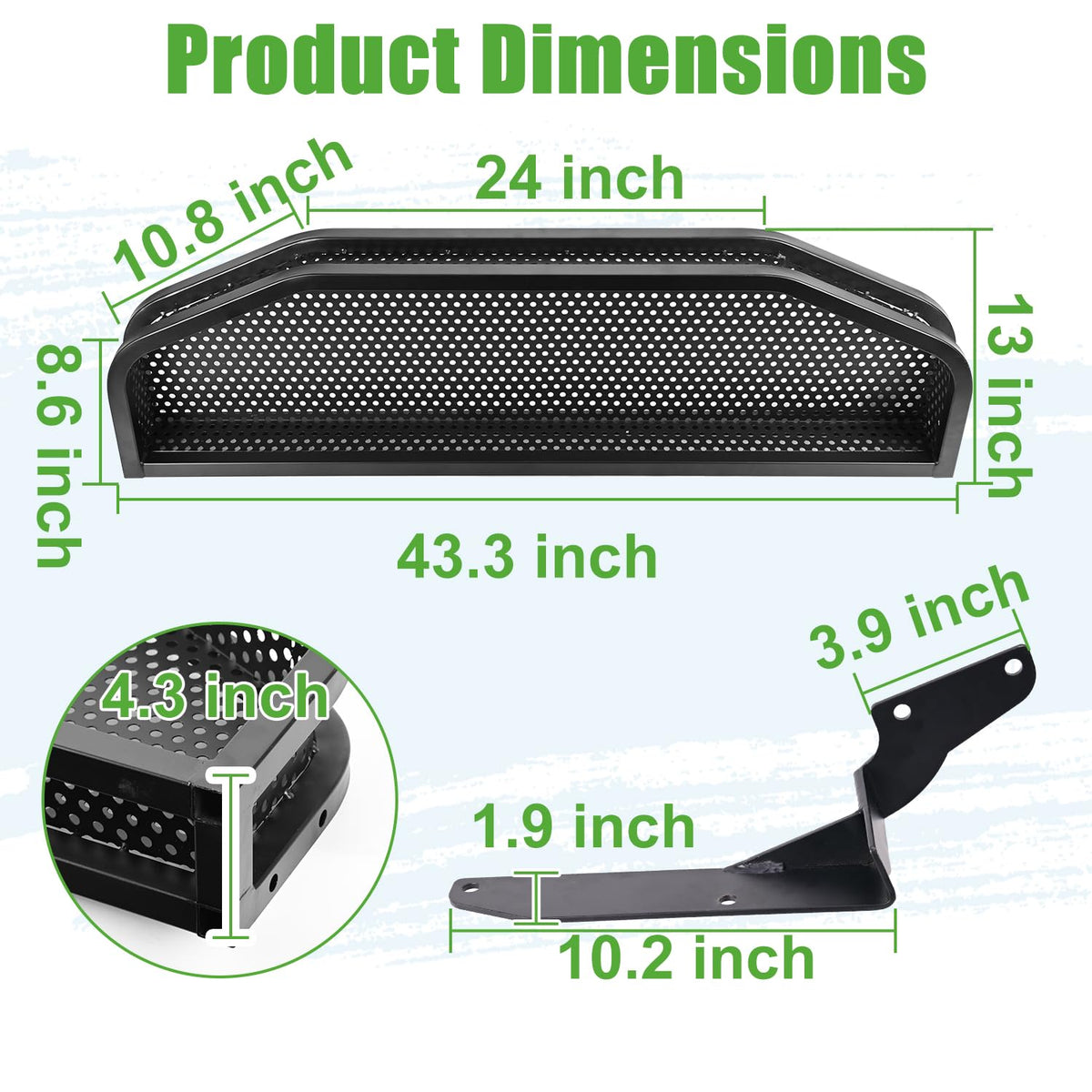 10L0L Yamaha G22/G29 front cargo basket boosts storage capacity