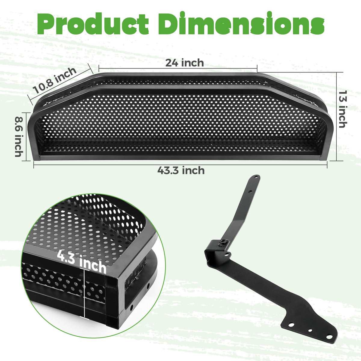 10L0L front cargo basket for Yamaha G22 adds accessible space