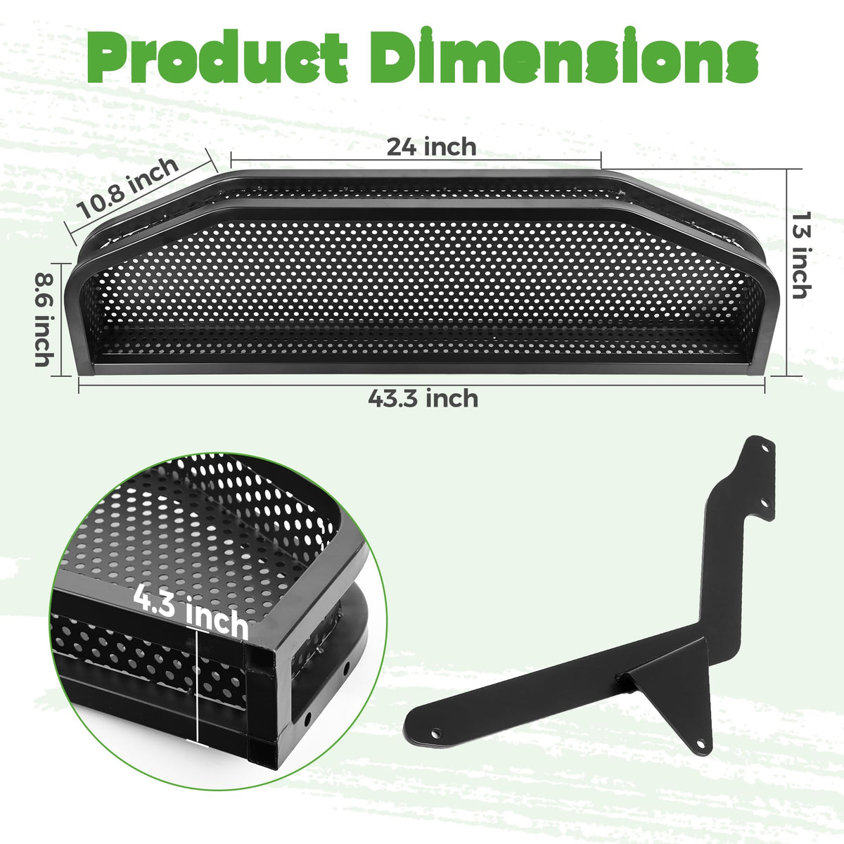 10L0L front cargo basket for Yamaha G29 adds open-grid storage