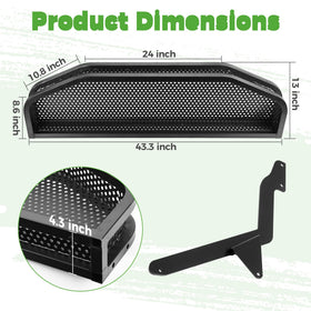 10L0L front cargo basket for Yamaha G29 adds open-grid storage