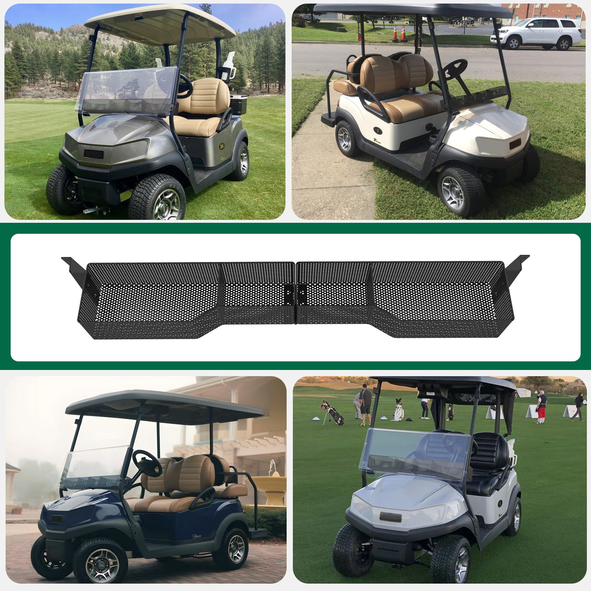10L0L Front Dash Storage Basket won’t interfere with windshield and cover fittings