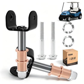 10L0L front end king pin repair kit assembly for Club Car Precedent improves steering feel.
