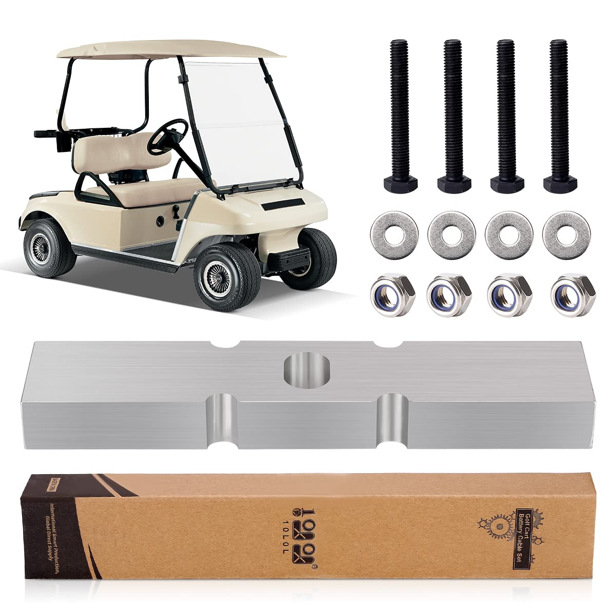 10L0L front-end lift block for Club Car DS improves front clearance.