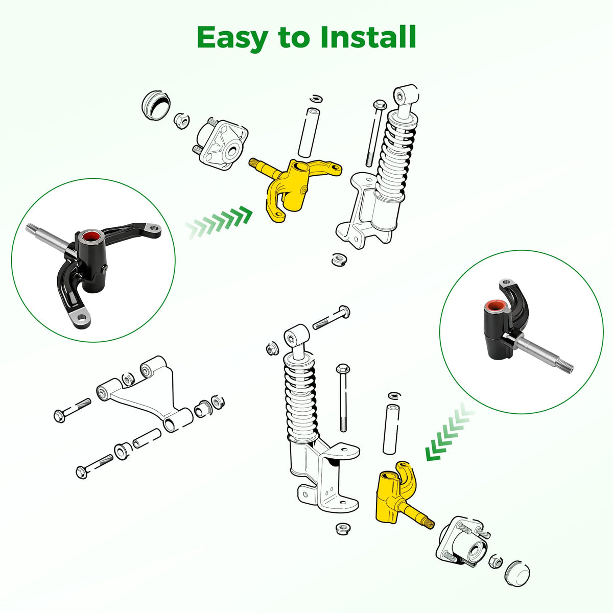 10L0L front-end repair kit packaging highlights complete OEM-style parts.
