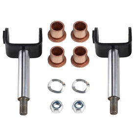 10L0L front end suspension parts closeup highlights sturdy construction.