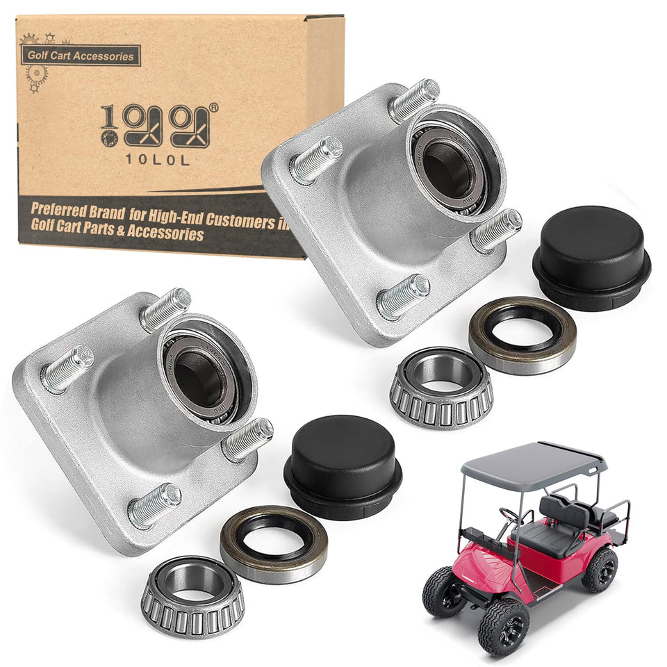 10L0L front hub assembly for EZGO TXT set of 2 improves stability