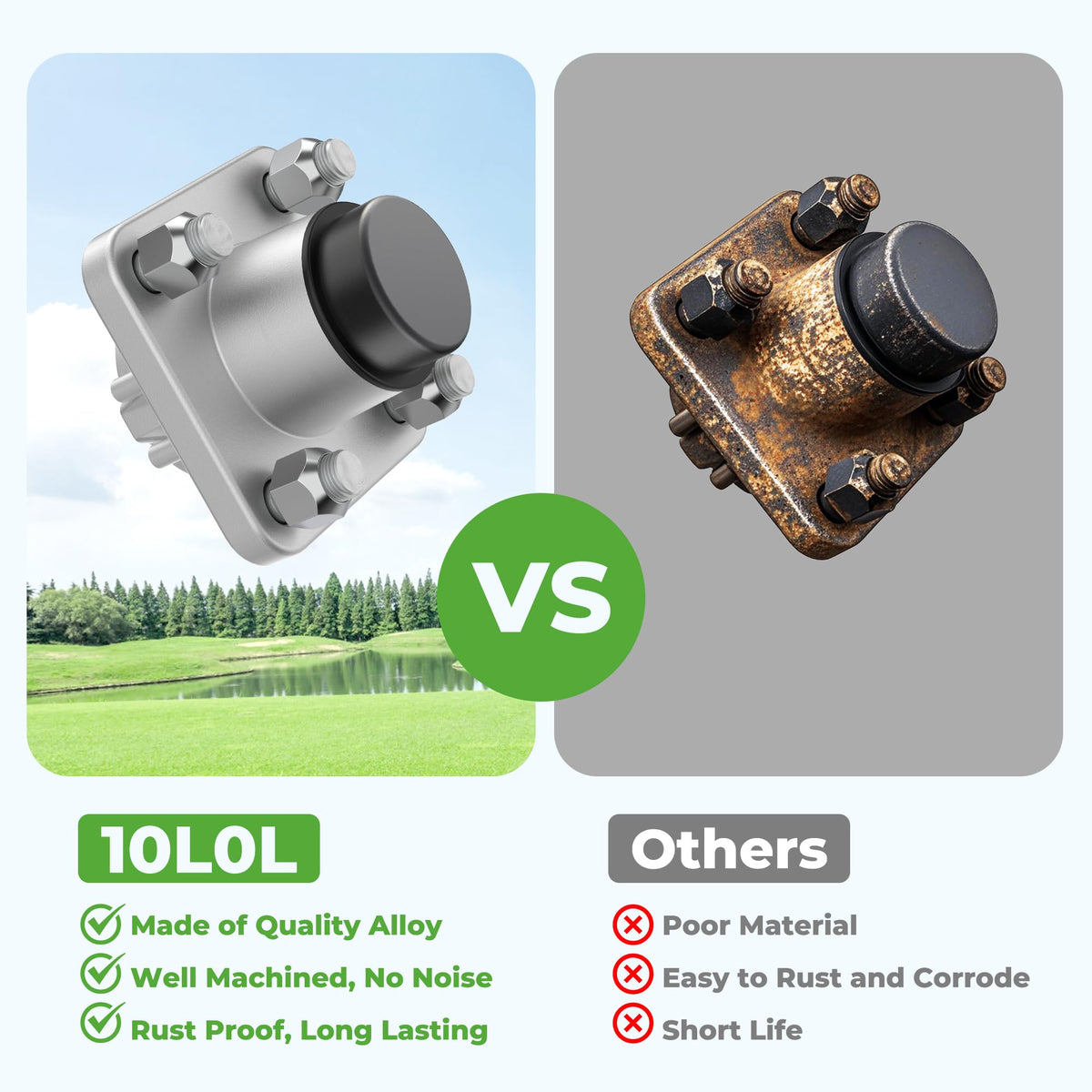 10L0L hub assembly for Tempo and DS ensures reliable wheel spin