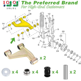 10L0L front lower arm assembly for Yamaha G22/G29 ready for direct replacement.