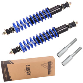 10L0L front and rear shock absorber set for EZGO carts improves ride stability.