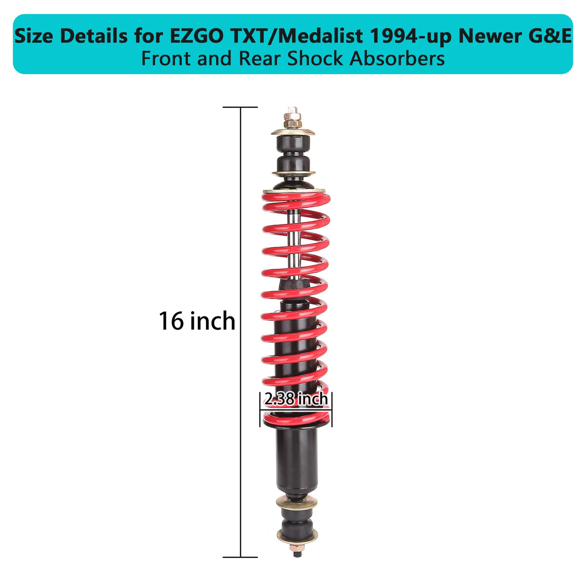 10L0L Front and rear universal fit for EZGO TXT Medalist 1994 onward