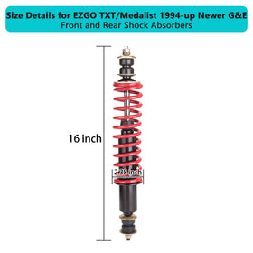 10L0L Front and rear universal fit for EZGO TXT Medalist 1994 onward