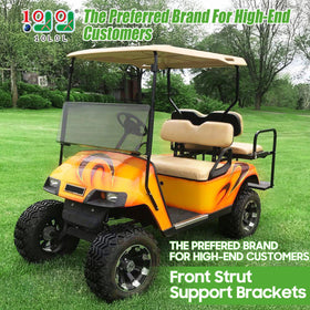Powder-coated iron alloy brackets resist rust on EZGO TXT golf cart