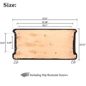 10L0L front seat bottom assembly features memory foam for smoother rides.