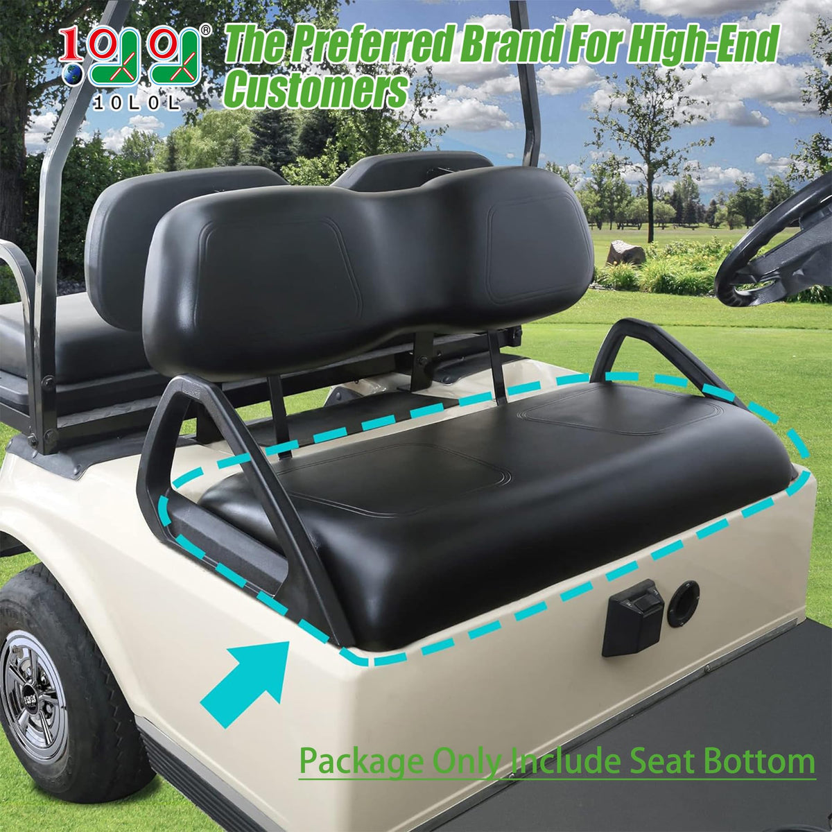 10L0L seat kit includes hardware bag for simple, tool-free setup.