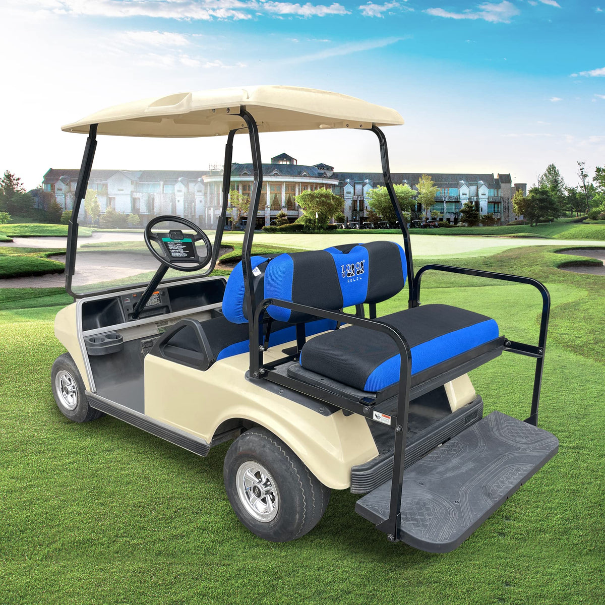 10L0L front seat cover blue 3D air mesh breathable and cool