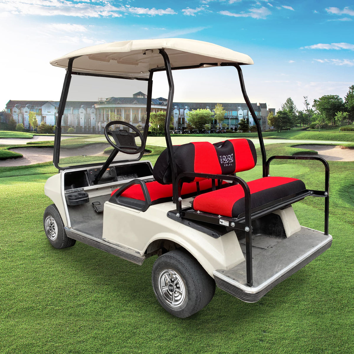 10L0L front seat cover for Club Car DS adds style and comfort