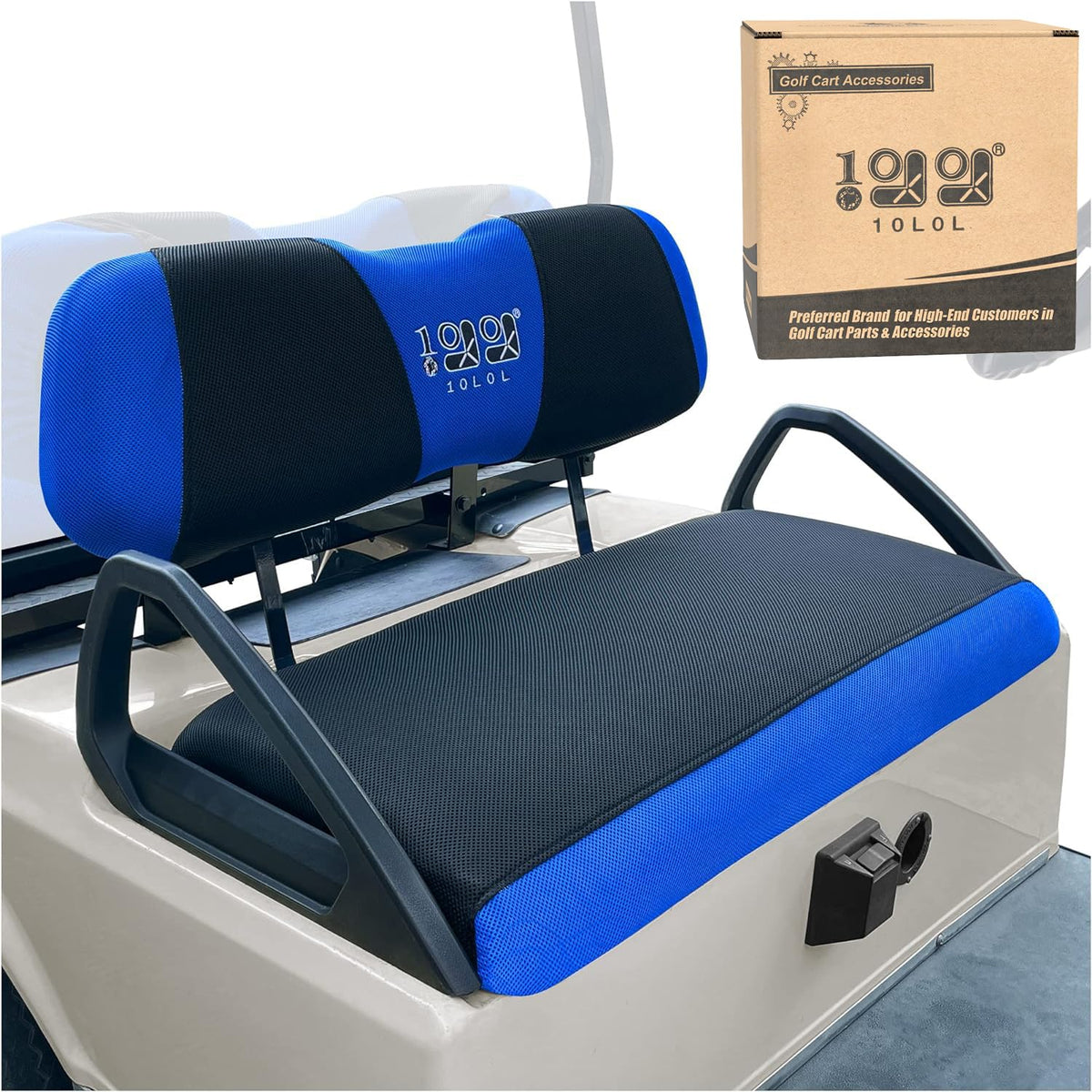 10L0L front seat cover for EZGO TXT RXV protects seats from spills and stains