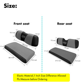 10L0L front seat cover Small size fits factory EZGO TXT RXV