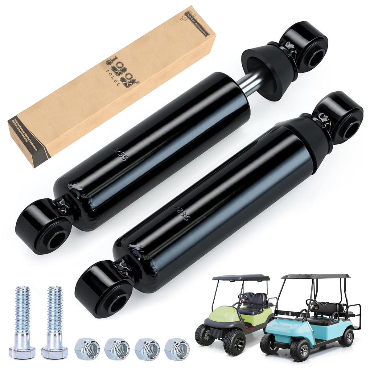10L0L front shock absorber for Club Car DS improves ride stability.