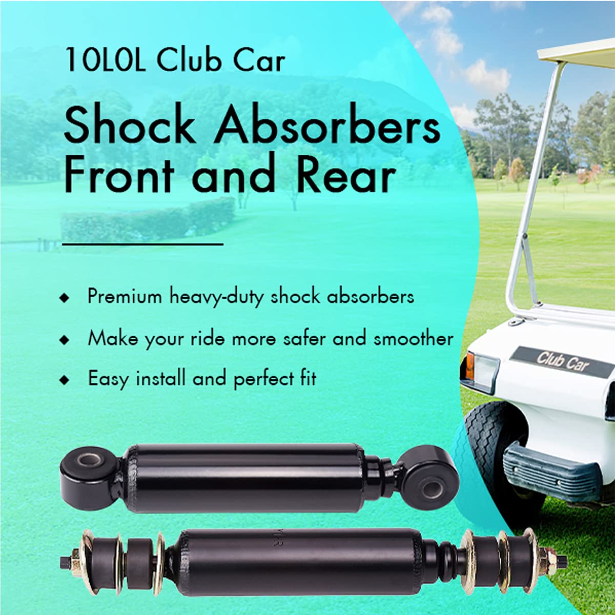 10L0L front shock for Tempo 2018+ delivers smoother handling on newer golf carts