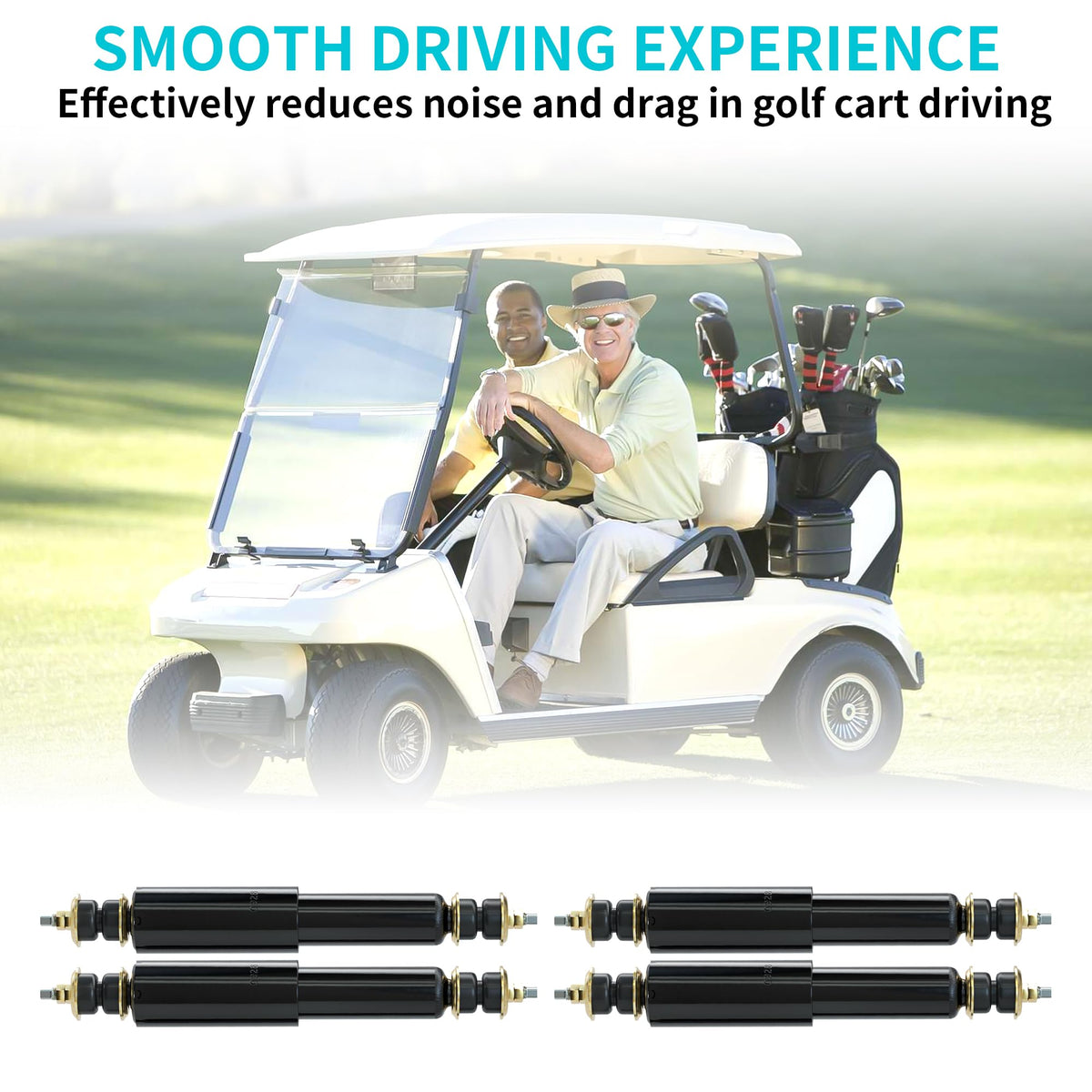 10L0L front shock for EZGO X-440 X-444 boosts steering feel and durability