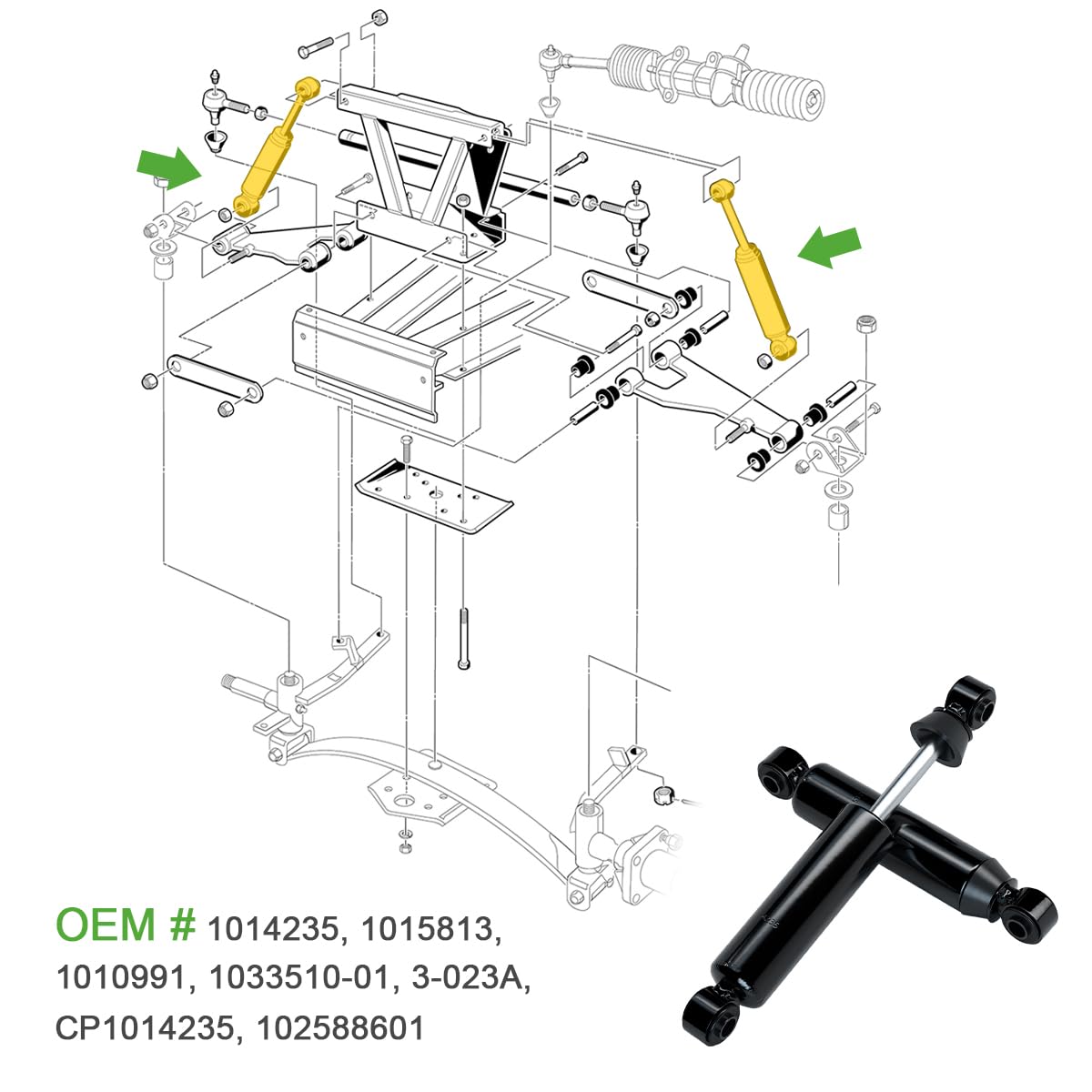 10L0L front shocks provide refined road feel with tuned valving for uneven surfaces