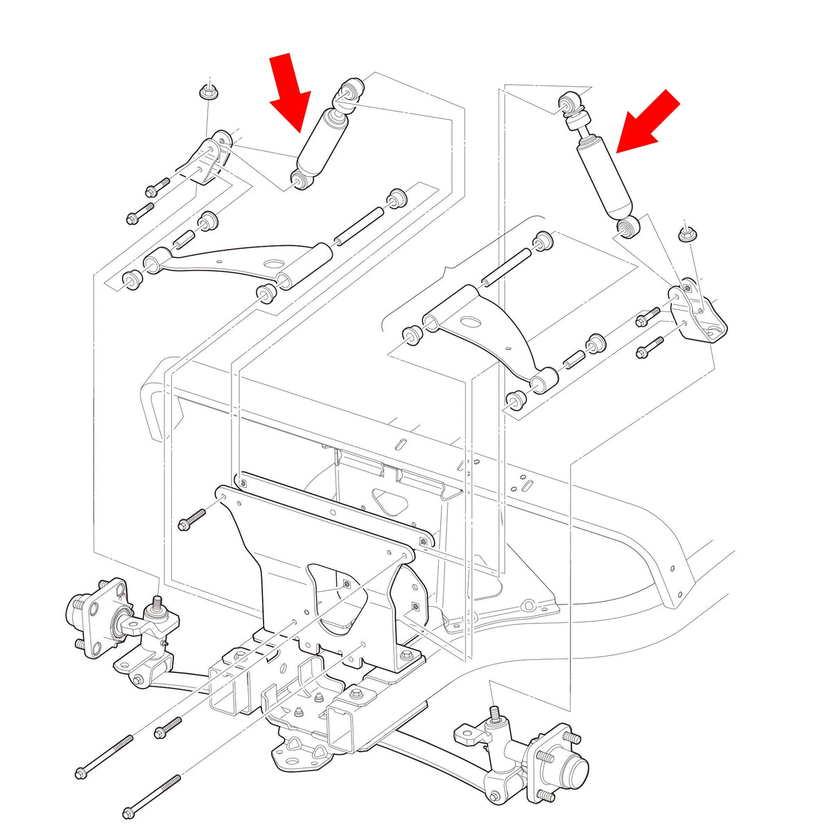 10L0L front shocks for Club Car Precedent deliver improved stability on rough surfaces